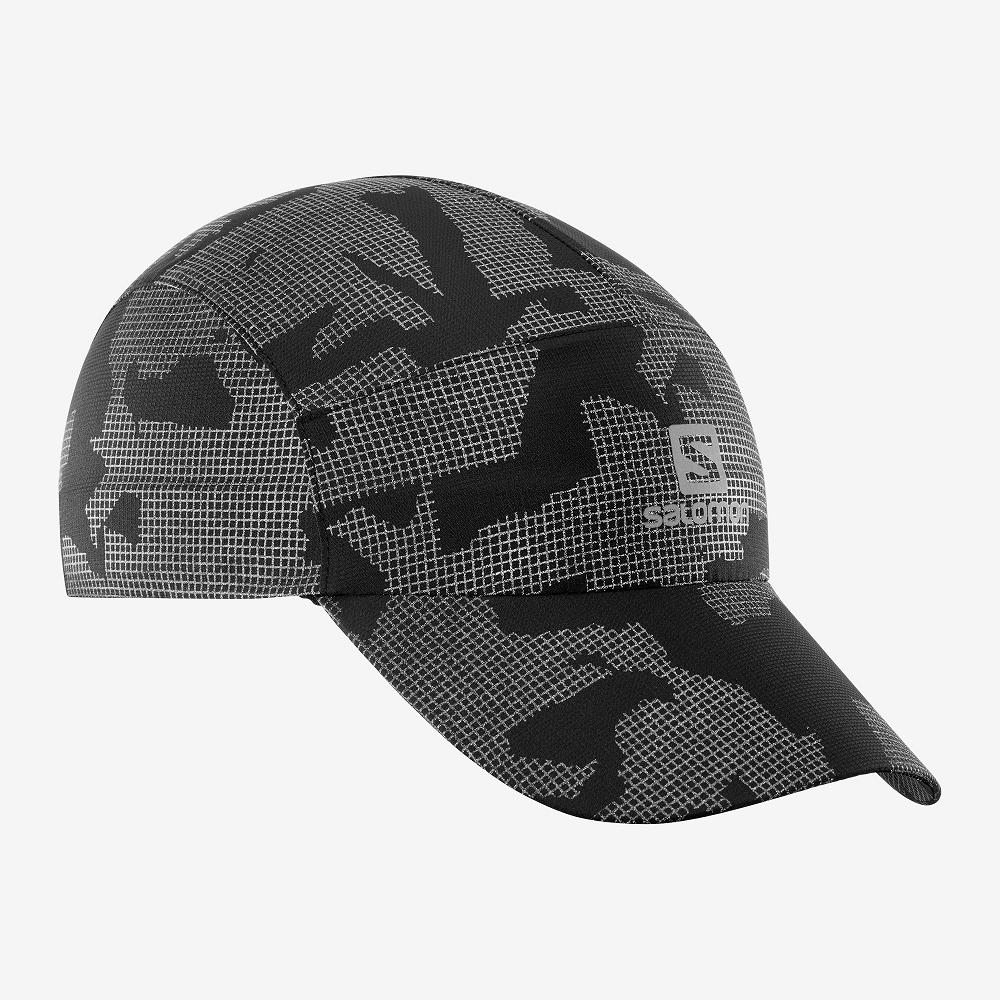 Salomon Singapore Mens Caps - REFLECTIVE Grey | 83904-SDBX